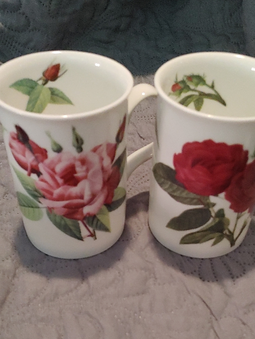 Roy Kirkham Floral Rose Mug - Set of 2